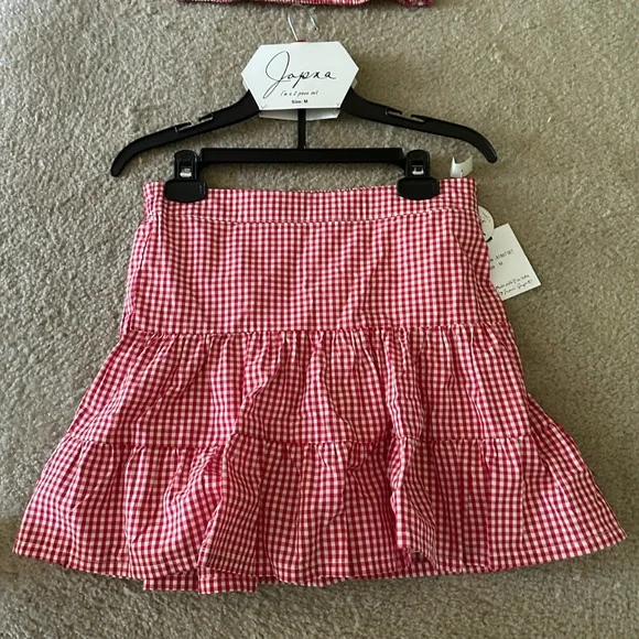 Red Gingham Two piece skirt and tank - Picture 3 of 10